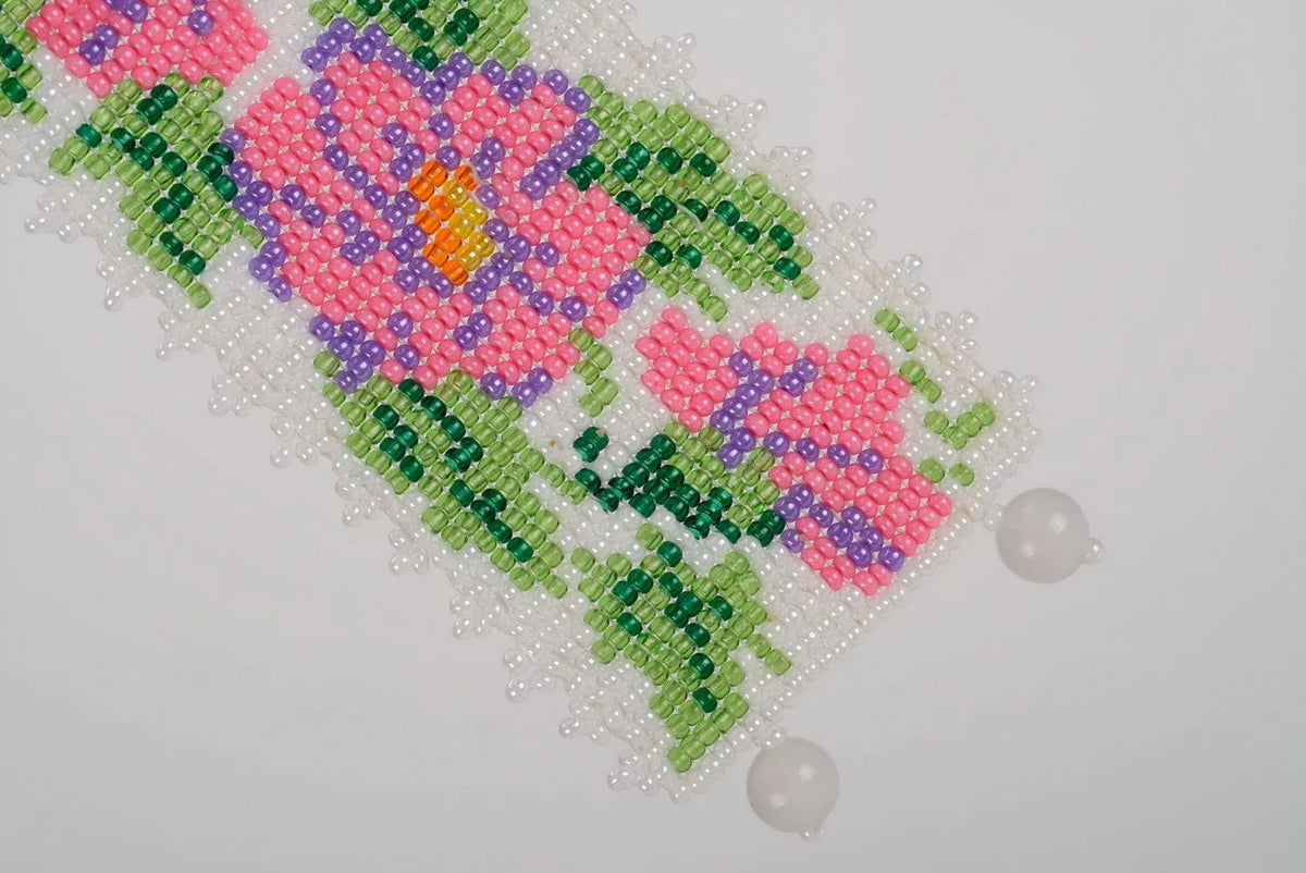 Handmade bracelet made of beads