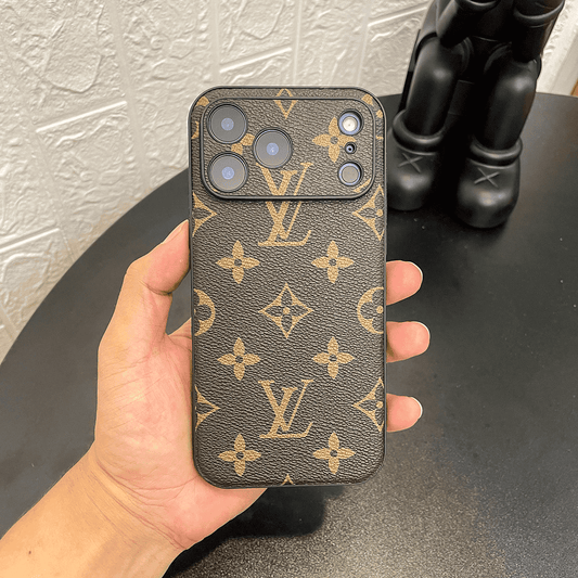 Louis Vuitton-inspired large monogram pattern phone case