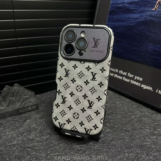 Louis Vuitton-inspired small monogram iPhone 17 case