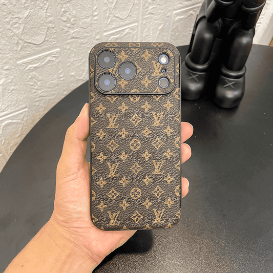 Louis Vuitton-inspired small monogram pattern phone case