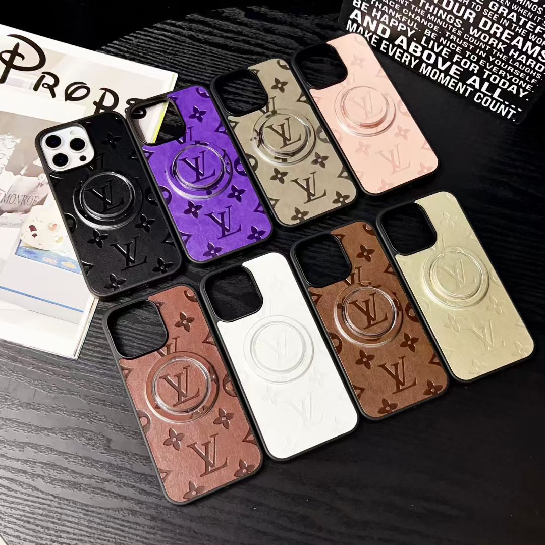 Louis Vuitton-inspired monogram iPhone 17 case with magnetic ring