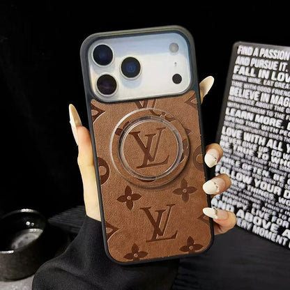 Louis Vuitton-inspired monogram iPhone 17 case with magnetic ring