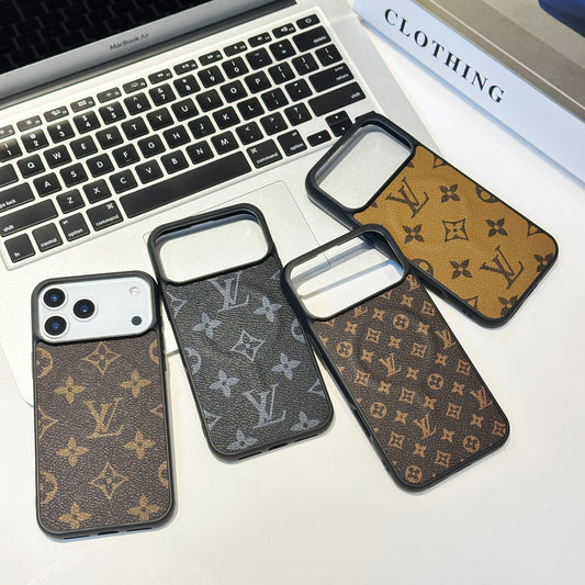 Louis Vuitton-inspired check and monogram case for iPhone 17 Pro Max
